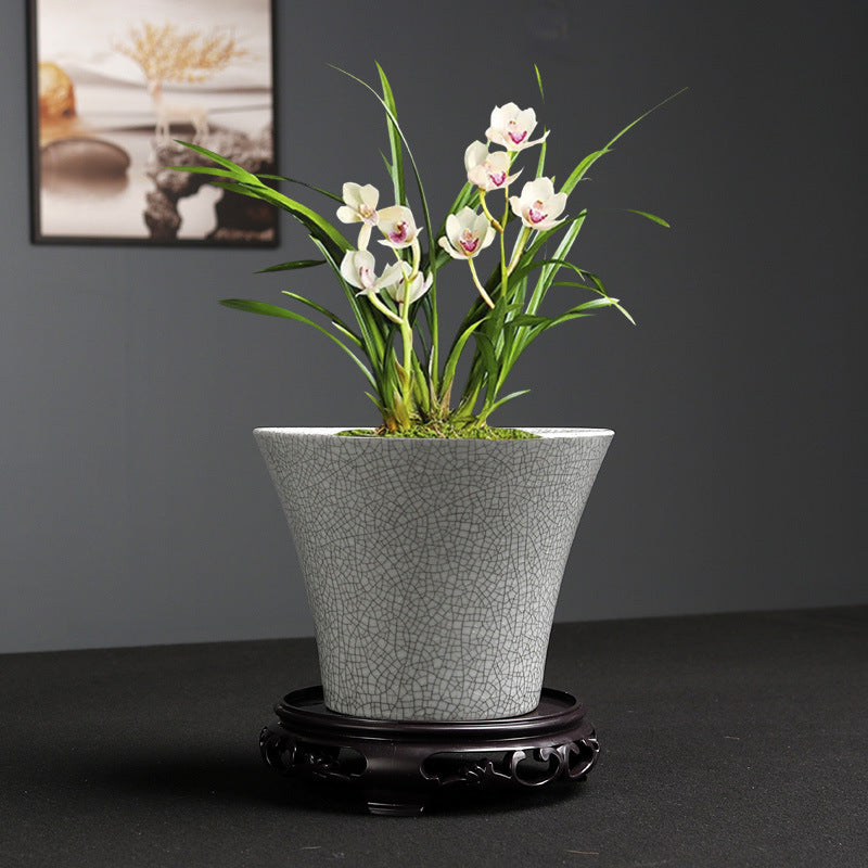 Simple Ceramic Flower Pot – Indoor Greenery Planter
