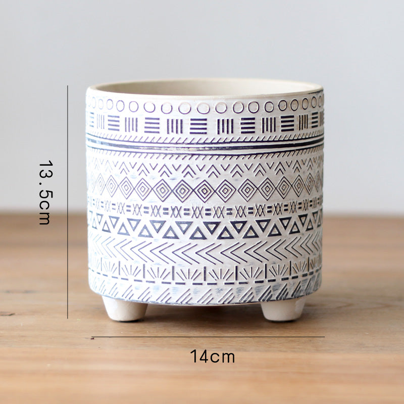 Nordic Style Ceramic Flower Pot – Balcony & Garden Planter