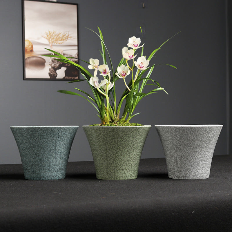Simple Ceramic Flower Pot – Indoor Greenery Planter