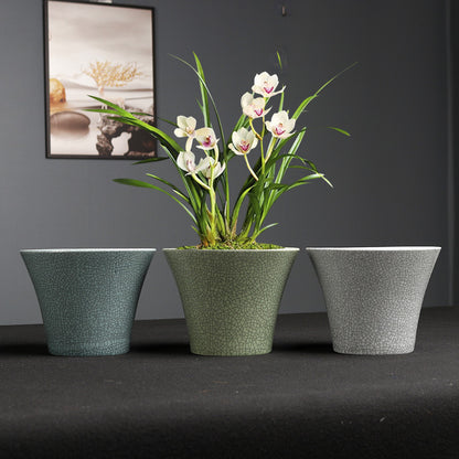 Simple Ceramic Flower Pot – Indoor Greenery Planter