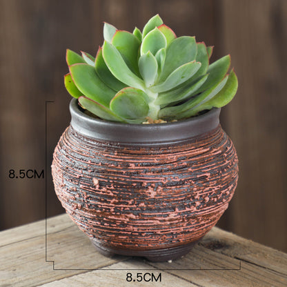 Handmade Ceramic Succulent Flower Pot – Retro Modern Indoor Planter