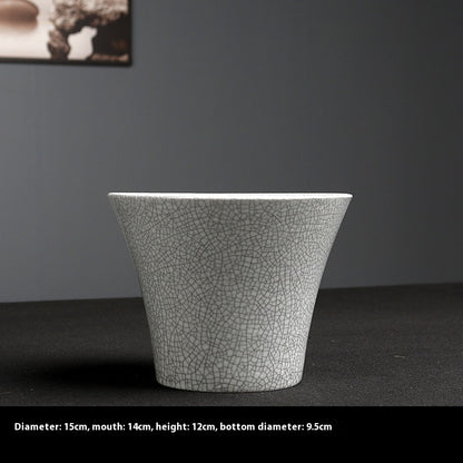 Simple Ceramic Flower Pot – Indoor Greenery Planter